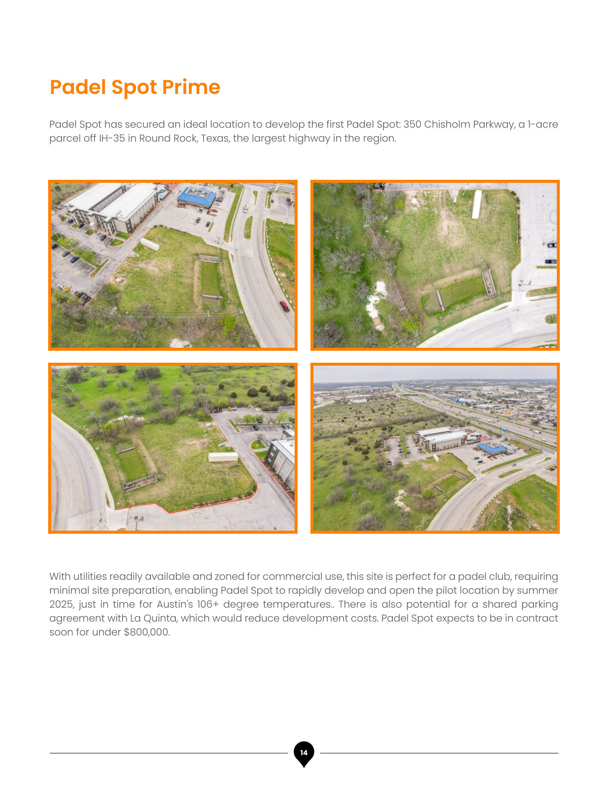 Padel Spot Business Plan, page 17