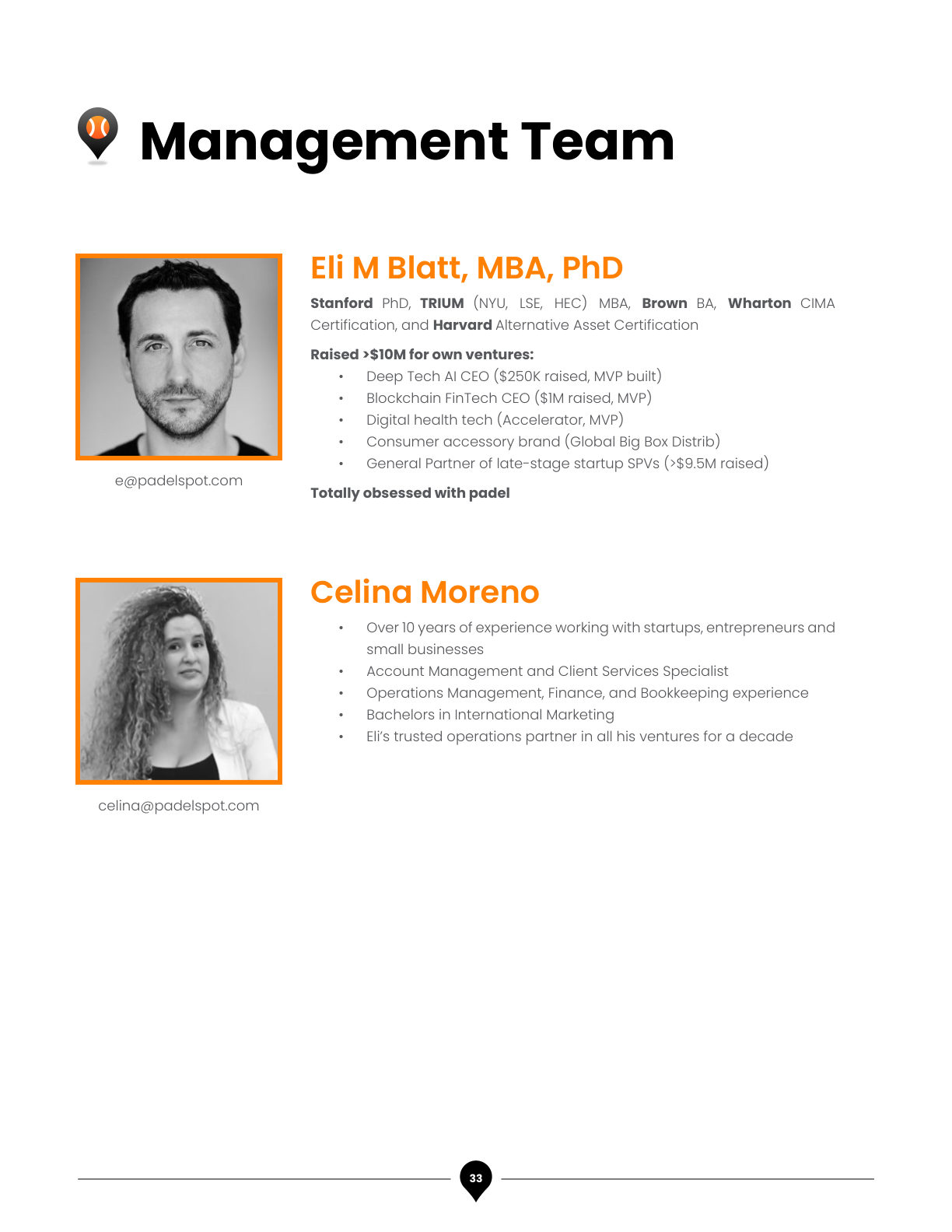 Padel Spot Business Plan, page 36